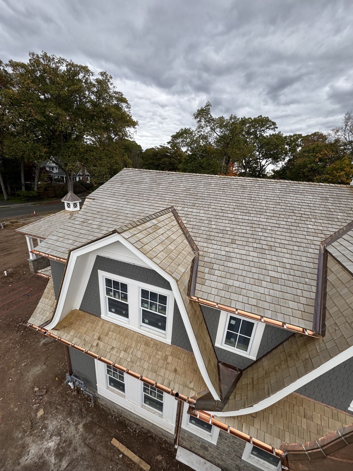 New cedar shake roof installed by Exterior Home Pros